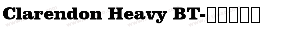 Clarendon Heavy BT字体转换